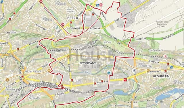 Prodej zahrady 8 993 m², Ke Klíčovu, Praha 9 – Vysočany