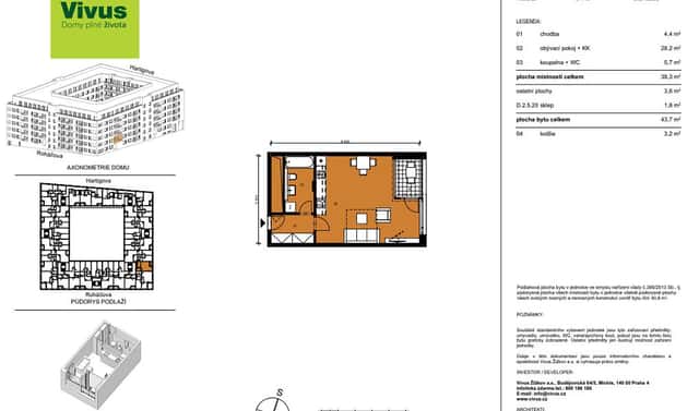Prodej bytu 1+kk 44 m², Kaplířova, Praha 3 – Žižkov