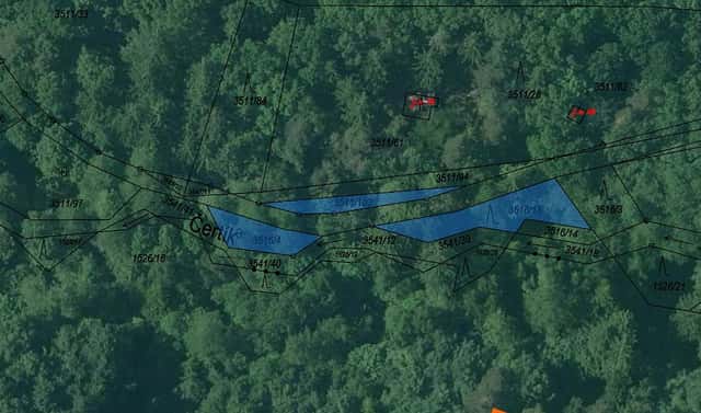 Prodej lesa 223 m², Jivno, okres České Budějovice