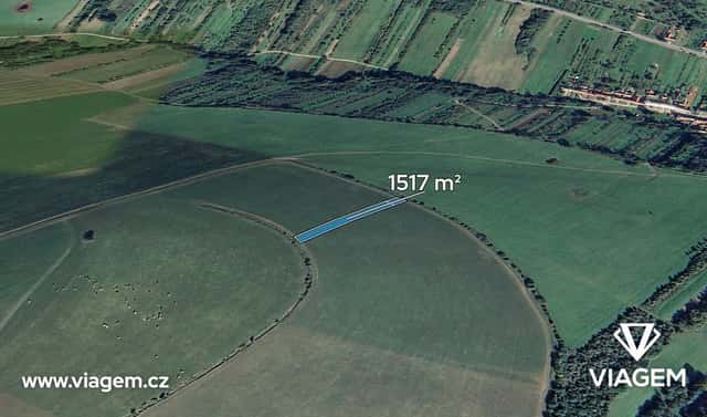 Prodej pole 1 517 m², Strání, okres Uherské Hradiště