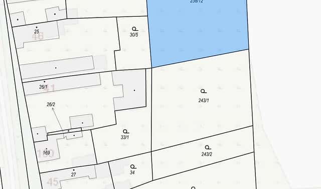 Prodej stavebního pozemku 2 358 m², Za Kovárnou, Sány, okres Nymburk