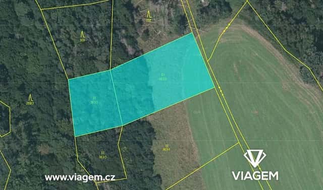Prodej lesa 3 039 m², Krhov, okres Blansko