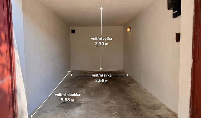 Prodej zděné garáže, Brno - Černovice (15,2 m2), Kneslova, Brno – Černovice, okres Brno-město