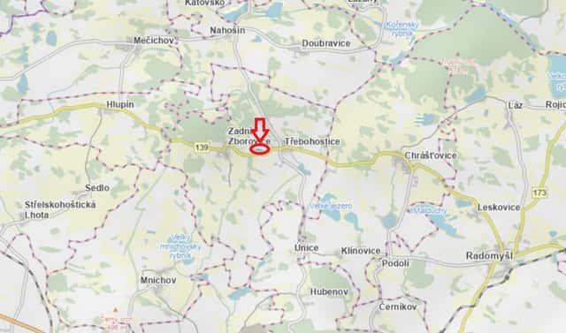 Prodej lesa 2 163 m², Třebohostice, okres Strakonice