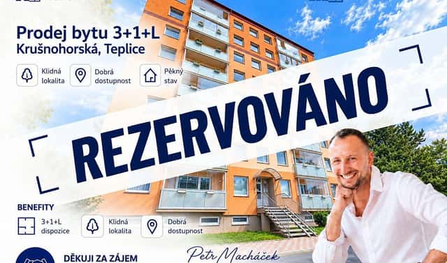 Prodej bytu 3+1 73 m², Krušnohorská, Teplice – Trnovany