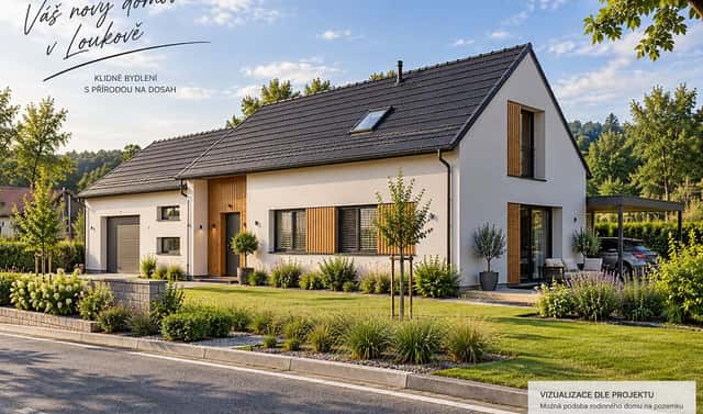 Prodej stavebního pozemku 381 m², Loukov, okres Kroměříž