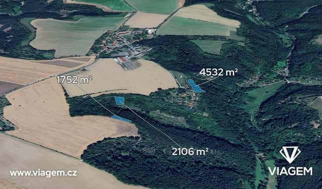 Prodej zahrady 8 390 m², Kokořín, okres Mělník