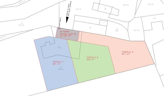 Prodej stavebního pozemku 2 666 m², Jenišovice, okres Chrudim