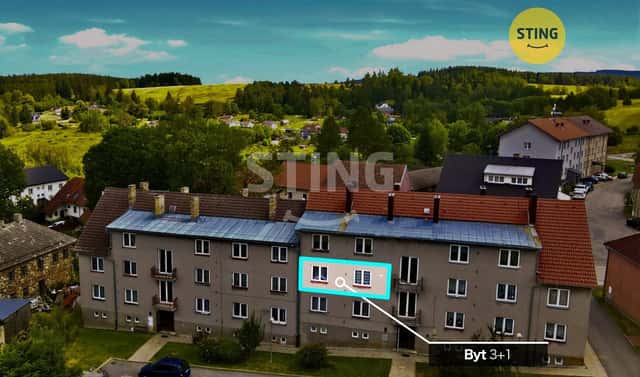 Prodej bytu 3+1 82 m², Světlík, okres Český Krumlov