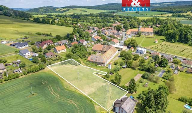 Prodej stavebního pozemku 4 041 m², Červené Poříčí, okres Klatovy