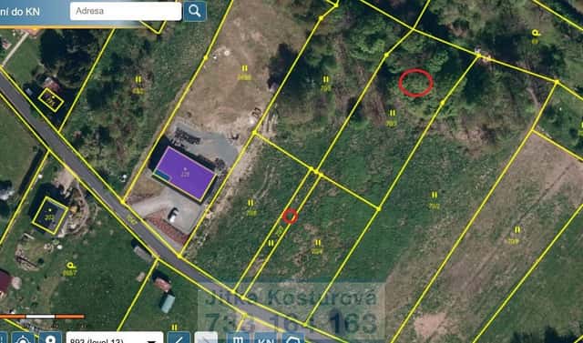 Prodej stavebního pozemku 1 505 m², Hošťálkovy – Vraclávek, okres Bruntál