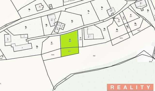Prodej stavebního pozemku 1 059 m², Komárov – Kleštěnice, okres Beroun