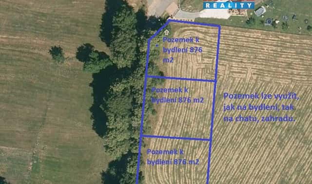 Prodej stavebního pozemku 2 629 m², Cehnice – Dunovice, okres Strakonice