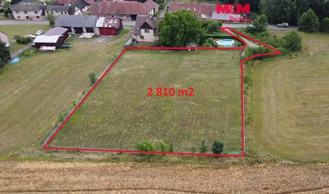 Prodej stavebního pozemku 2 810 m², Okrouhlice – Chlístov, okres Havlíčkův Brod