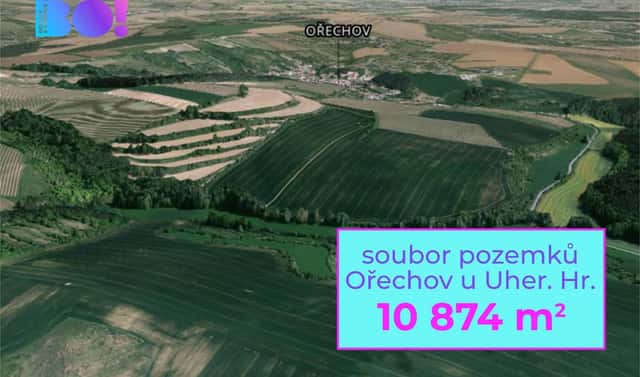 Prodej pole 10 874 m², Ořechov, okres Uherské Hradiště