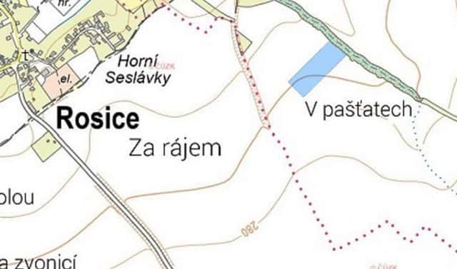 Prodej pole 32 646 m², Rosice, okres Chrudim