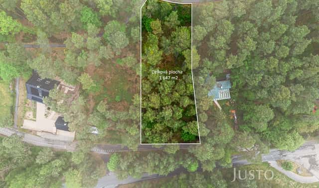 Prodej stavebního pozemku 1 647 m², Děvínská, Hamr na Jezeře, okres Česká Lípa