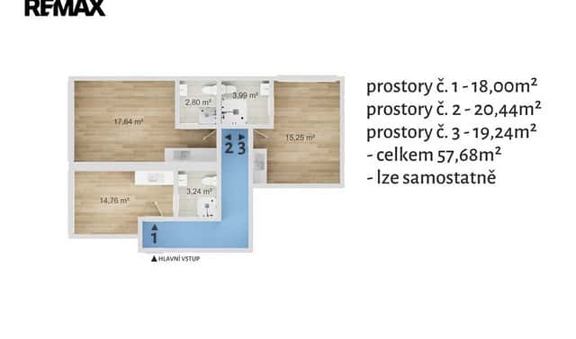 Pronájem obchodních prostor 20 m², U Stadionu, Havířov – Podlesí, okres Karviná