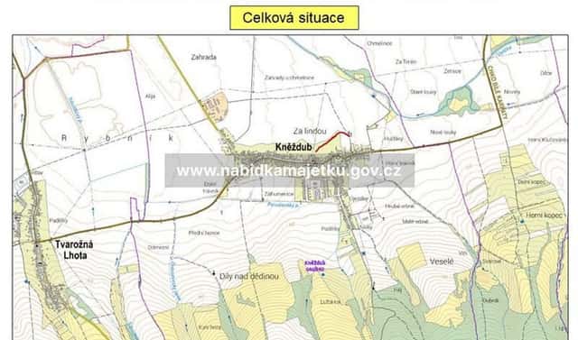 Prodej pozemku 1 813 m², Kněždub, okres Hodonín