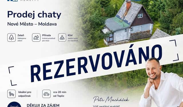 Prodej chaty/chalupy 44 m² s pozemkem 443 m², Moldava – Nové Město, okres Teplice