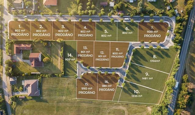 Prodej stavebního pozemku 909 m², Vojkov, okres Benešov