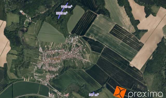 Prodej lesa 4 772 m², Popovice, okres Uherské Hradiště