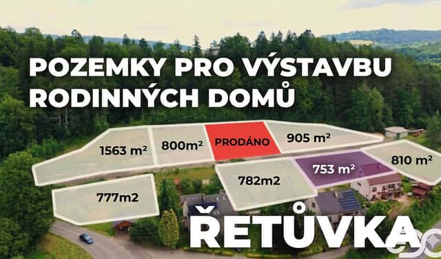 Prodej stavebního pozemku 753 m², Řetůvka, okres Ústí nad Orlicí