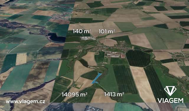 Prodej lesa 1 312 m², Bečváry, okres Kolín