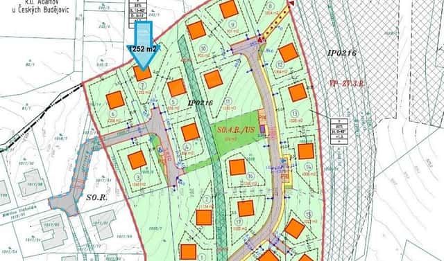 Prodej stavebního pozemku 1 251 m², Martina Stáhalíka, Rudolfov, okres České Budějovice