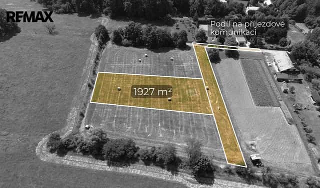 Prodej stavebního pozemku 1 927 m², Příbor, okres Nový Jičín