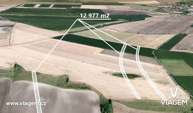 Prodej pole 1 622 m², Křesín, okres Litoměřice