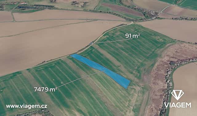 Prodej pole 1 649 m², Zdounky, okres Kroměříž