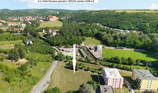 Prodej stavebního pozemku 3 548 m², Dolní Kounice, okres Brno-venkov