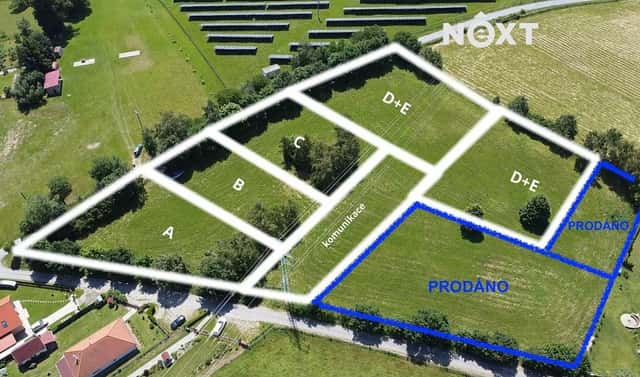 Prodej stavebního pozemku 1 564 m², Přídolí, okres Český Krumlov