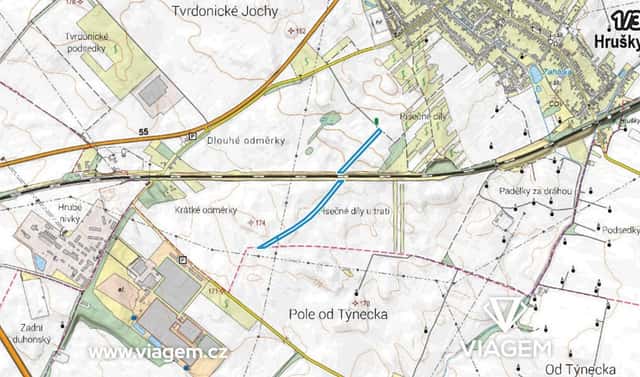 Prodej pole 1 126 m², Hrušky, okres Břeclav