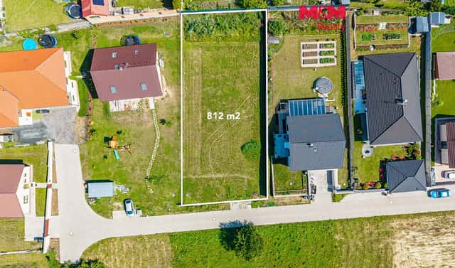 Prodej stavebního pozemku 812 m², K Potoku, Plaňany, okres Kolín