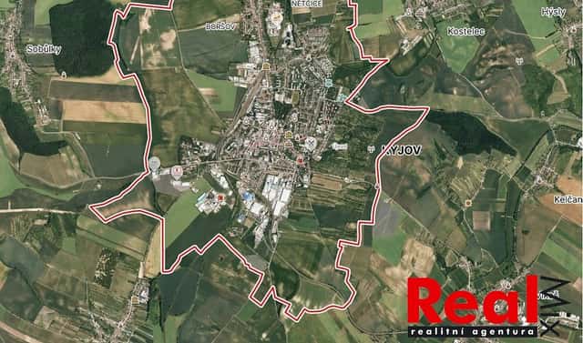 Prodej stavebního pozemku 49 606 m², Kyjov, okres Hodonín