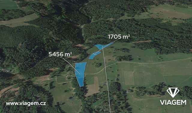 Prodej pole 2 368 m², Železný Brod, okres Jablonec nad Nisou