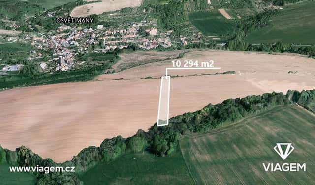 Prodej pole 3 431 m², Osvětimany, okres Uherské Hradiště