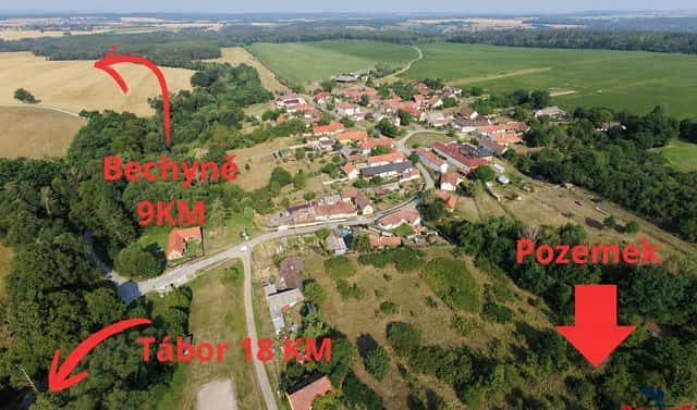 Prodej zahrady 2 658 m², Černýšovice, okres Tábor