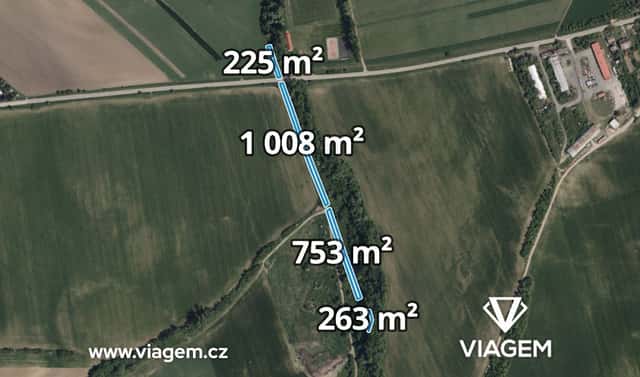 Prodej pole 1 124 m², Hrubá Vrbka, okres Hodonín