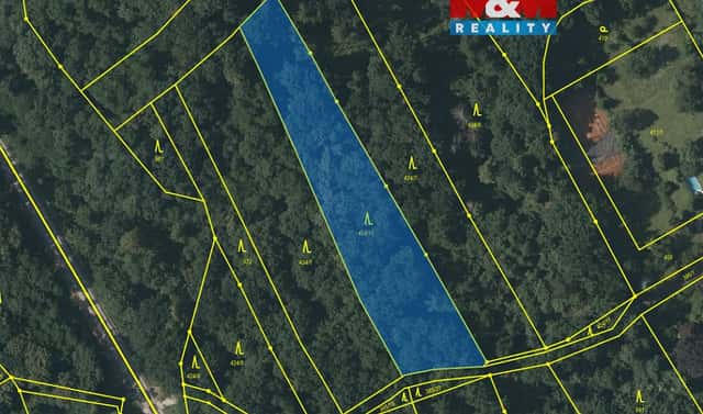 Prodej lesa 3 741 m², Hosín, okres České Budějovice