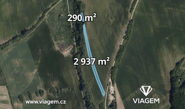 Prodej pole 1 613 m², Hrubá Vrbka, okres Hodonín