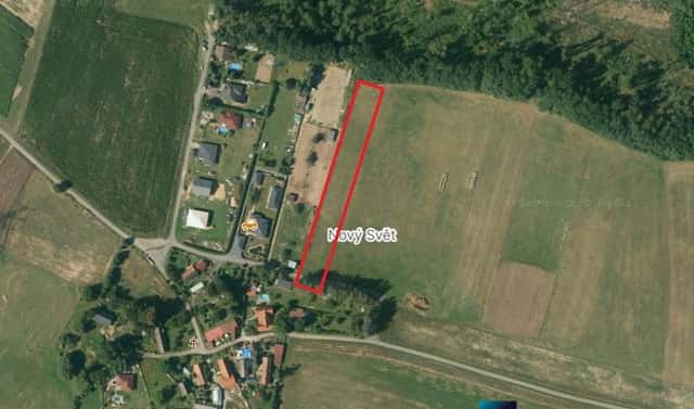 Prodej stavebního pozemku 5 596 m², Vysoká, okres Havlíčkův Brod