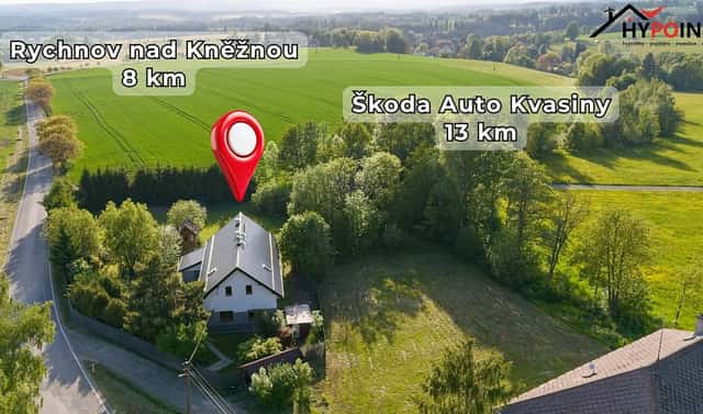 Prodej domu 112 m² s pozemkem 2 583 m², Liberk – Hláska, okres Rychnov nad Kněžnou