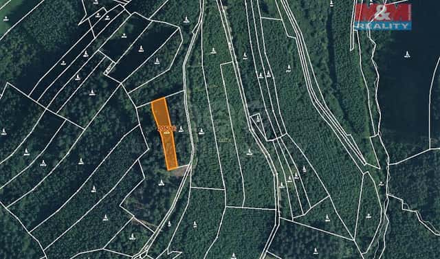 Prodej lesa 1 205 m², Lhota u Vsetína, okres Vsetín