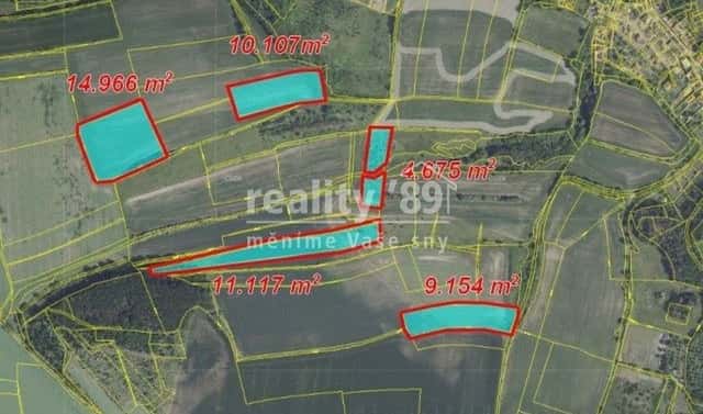 Prodej pole 71 991 m², Kralupy nad Vltavou – Zeměchy, okres Mělník