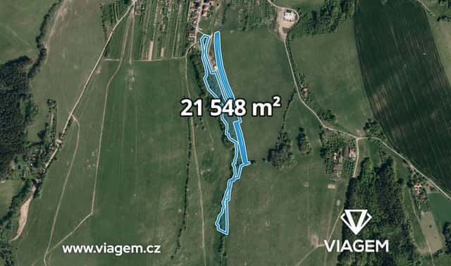 Prodej pole 2 149 m², Újezd, okres Zlín