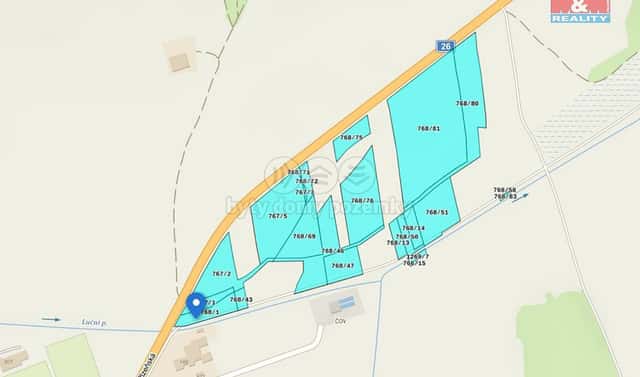 Prodej komerčního pozemku 51 322 m², Líně, okres Plzeň-sever