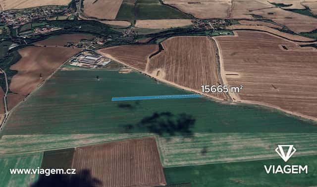Prodej pole 2 447 m², Klobuky, okres Kladno